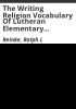 The_writing_religion_vocabulary_of_Lutheran_elementary_school_children