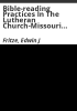 Bible-reading_practices_in_the_Lutheran_Church-Missouri_Synod