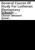 General_course_of_study_for_Lutheran_elementary_schools