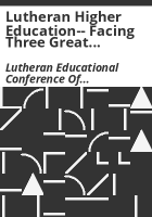 Lutheran_higher_education--_facing_three_great_challenges