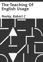 The_teaching_of_English_usage