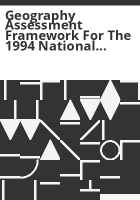 Geography_assessment_framework_for_the_1994_National_Assessment_of_Educational_Progress