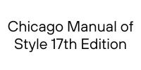 Chicago Manual of Style Online 17th Edition